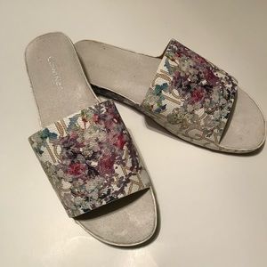 Calvin Klein Floral Sliders, Women’s 7.5.